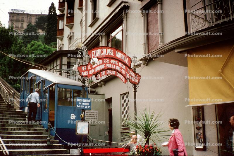 Funicolare Angioli, Lugano, Funicolare degli Angioli, 1950s