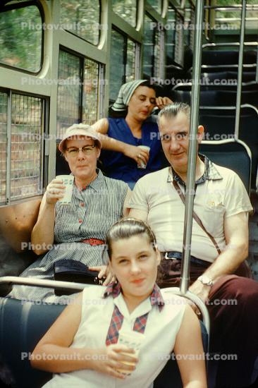 The Lookout Mountain Incline Railway, People, Passengers, Chattanooga Tennessee, 1959, 1950s
