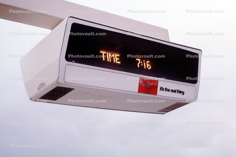 Time display for BART, signage
