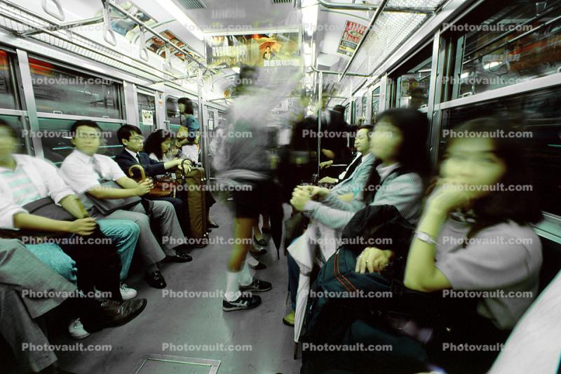 Crowded Train, Women, Train, passengers, interior, inside