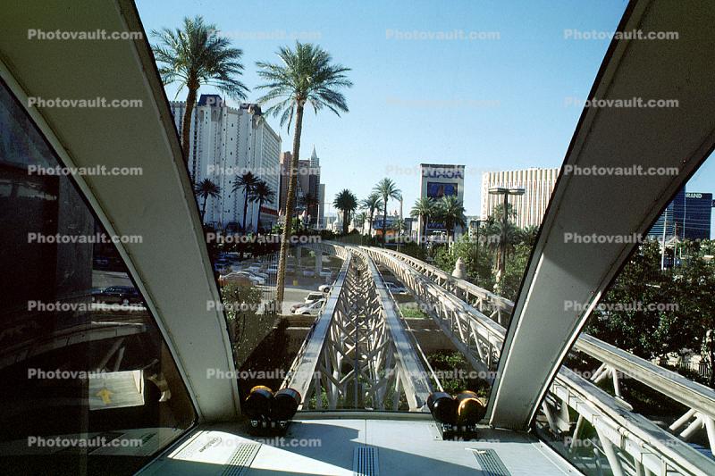 Bombardier MVI Train, Concrete Guideway, Las Vegas Monorail 