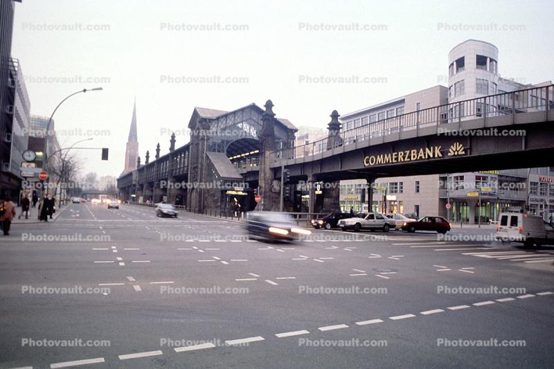 Train Station, buildings, Commerzbank