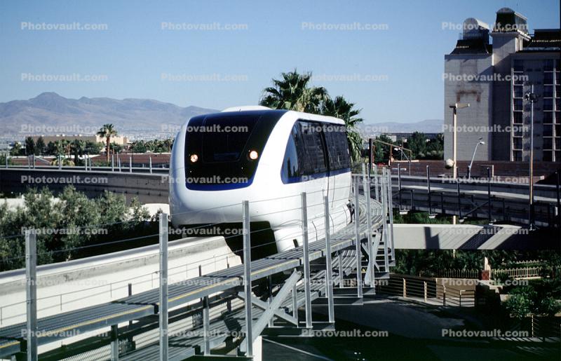Bombardier MVI Trains, Concrete Guideway, Las Vegas Monorail