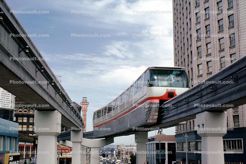Monorail, Seattle, 1962, 1960s