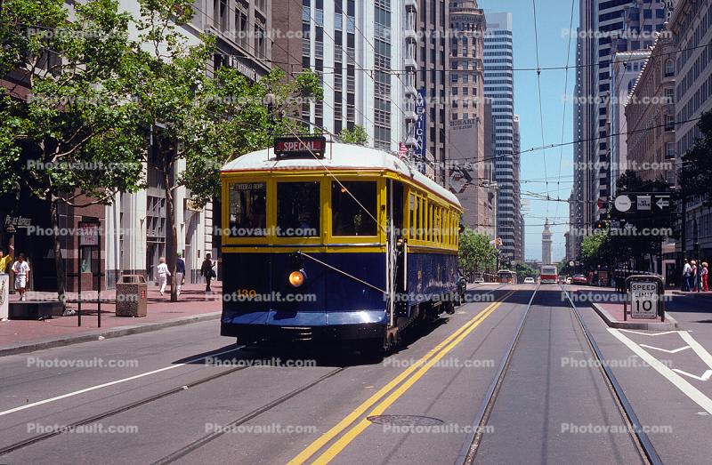 Market Street, F-Line, Trolley, Electric Trolley, San Francisco, California