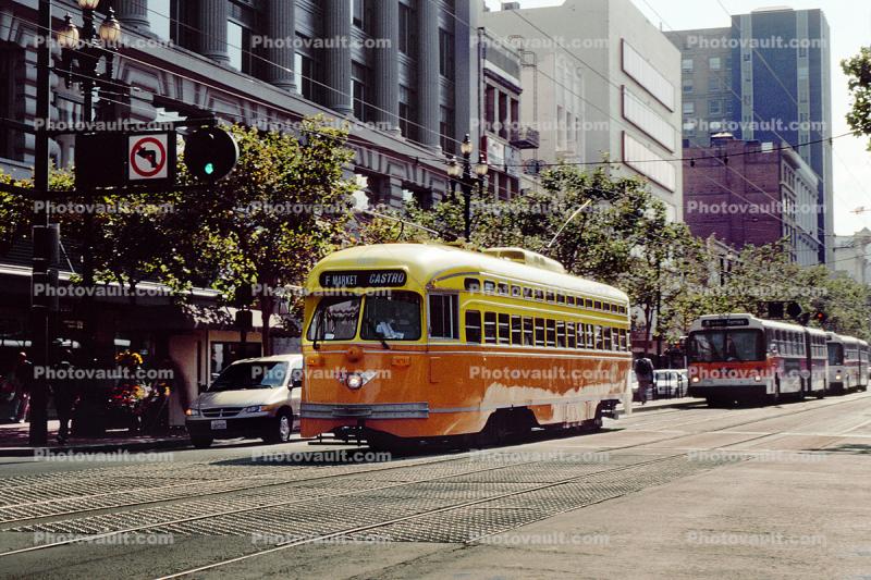 Los Angeles Railways, No 1052, F-Line, PCC, Muni, San Francisco, California