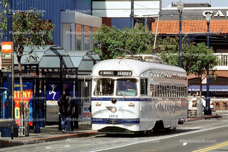 Market Street, F-Line, Trolley, 1060, San Francisco, California