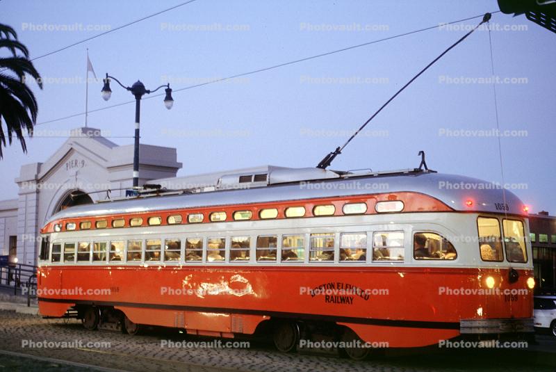 Boston-Massachusetts, No. 1059, PCC, F-Line, Municipal Railway, Muni, San Francisco, California