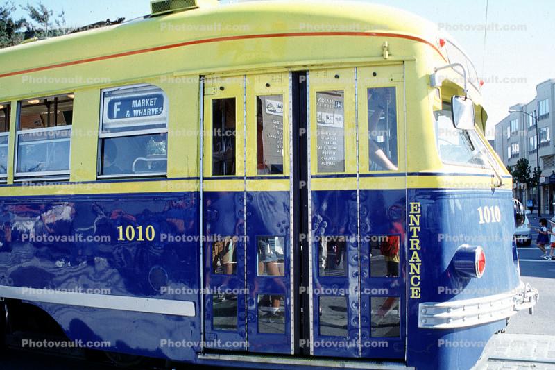 Muni, F-Line, Trolley, 1010, San Francisco, California