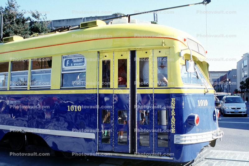 Muni, F-Line, Trolley, 1010, San Francisco, California