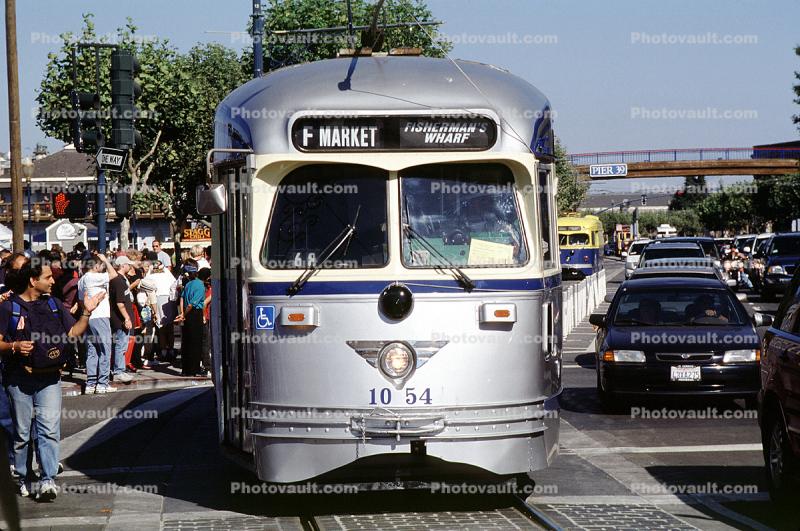 Muni, F-Line, Trolley, No 1054, PCC, San Francisco, California
