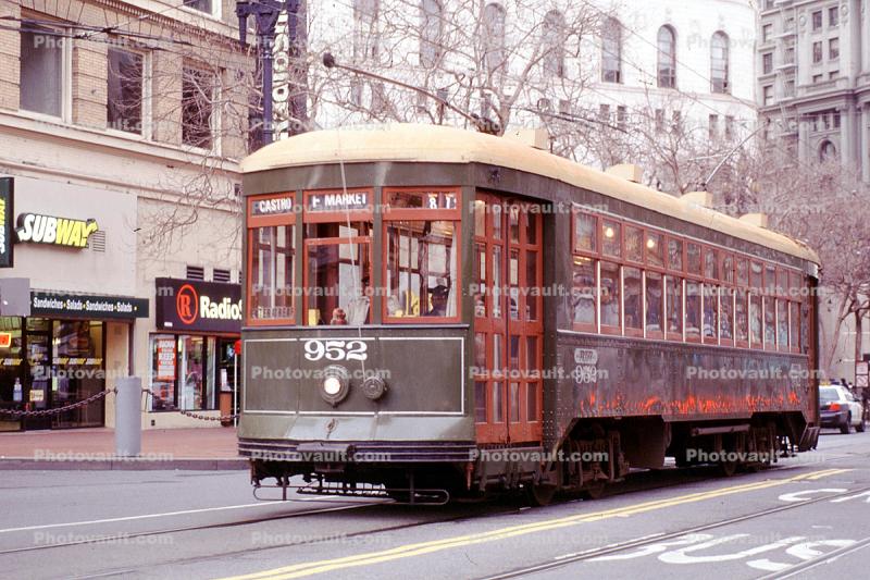 New Orleans-Louisiana, No. 952, F-Line, Muni, Market Street, San Francisco, California