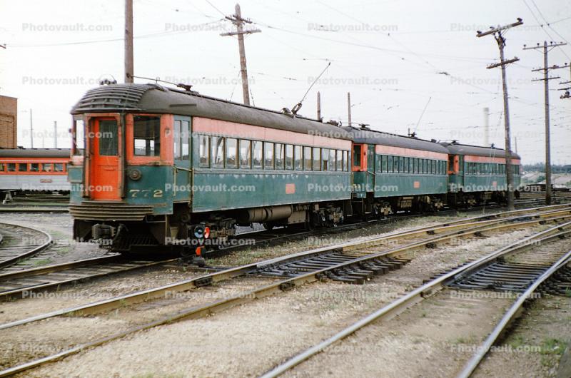 772 Trolley, CNS&M, Milwaukee, August 1959, 1950s