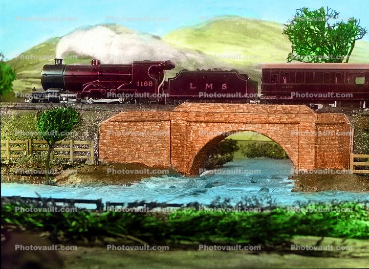 LMS 1168, River, Bridge, England, 1930s
