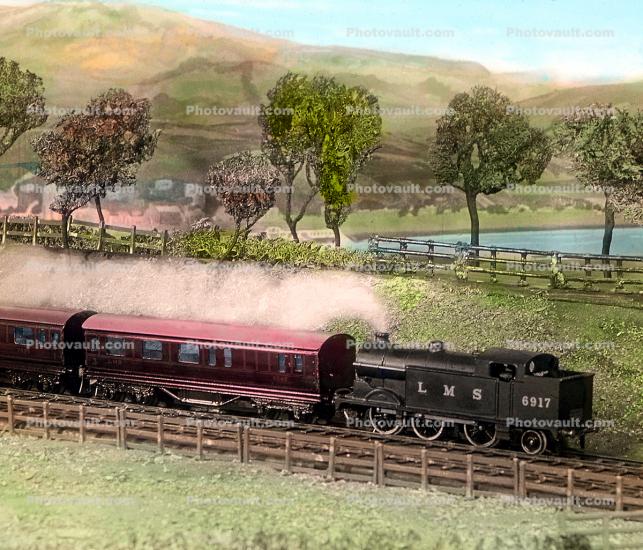 LMS 6917, River, Passenger Train, England, 1930s
