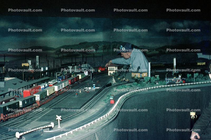 Model Train Layout, streets, houses, buildings