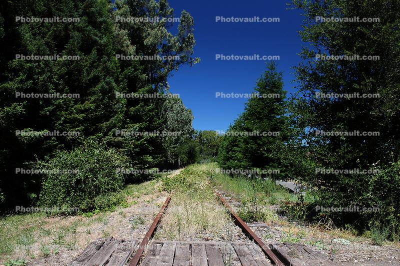 Cloverdale Railroad Tracks, Sonoma County, California, 2011