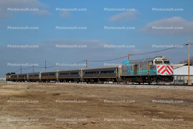 90215, EMD NPCU, EMD F40PH Diesel Locomotive, Caltrain, Wasco Train Station