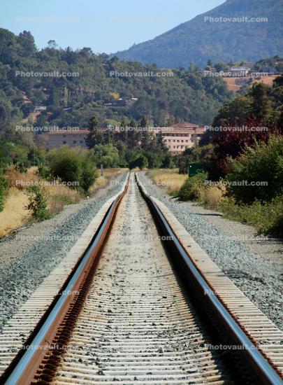 SMART Railroad Tracks, Marin Count, California