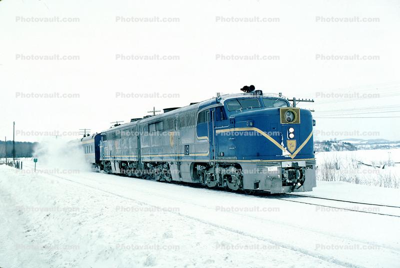 Delaware & Hudson, DH 19, Snow, Ice, ALCO PA-4, Fort Ticonderoga New York