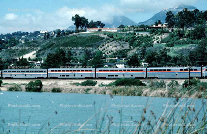 Passenger Railcar, the Coastliner, EMD F40PH, Santa Barbara