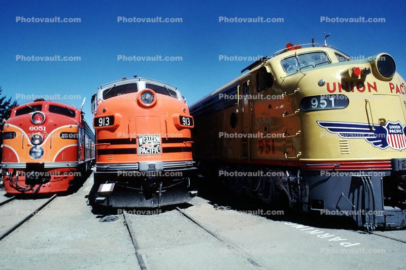 Western Pacific, Union Pacific, Diesel Electric Locomotive, F-Unit
