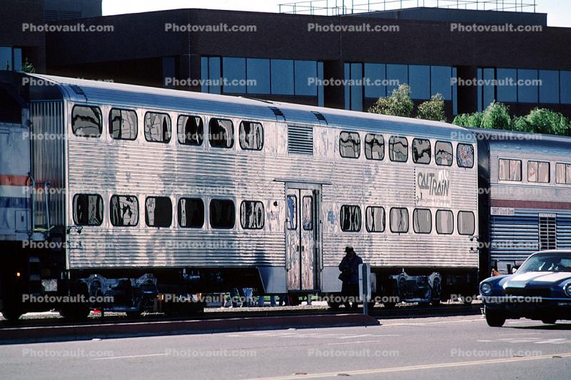 Caltrain, Passenger Railcar, Locomotive, San Francisco, California, 4th Street Station