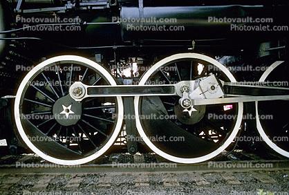 Coupling Rod, Driver Wheels, components, Power, X2472, Southern Pacific Railroad, 4-6-2, SP 2472
