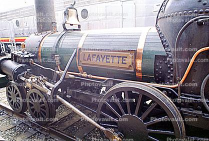 Baltimore & Ohio Railroad, B&O #13 Lafayette engine, 4-2-0, Bell, replica of an 1837 locomotive