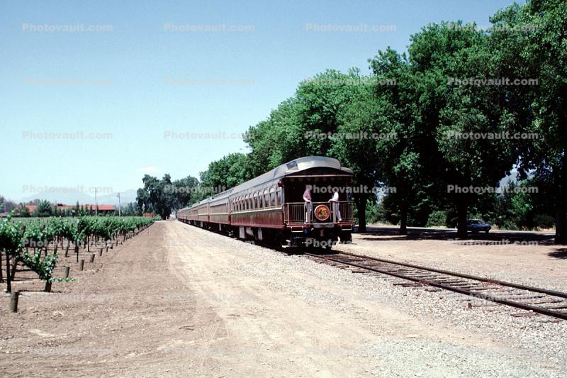 Wine Train, Rear Passenger Railcar, Napa Valley