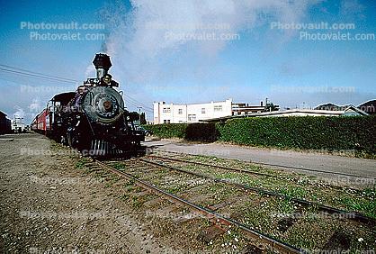 CWR X-45, 2-8-2, The Skunk Train, Mikado steam powered locomotive, California Western Railroad, Fort Bragg