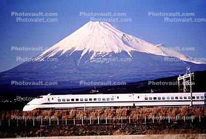 Japanese Bullet Train, Mount Fuji