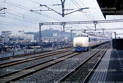 Overhead Electrified Wire, Bullet Train, Hakone, trainset, 1968, 1960s