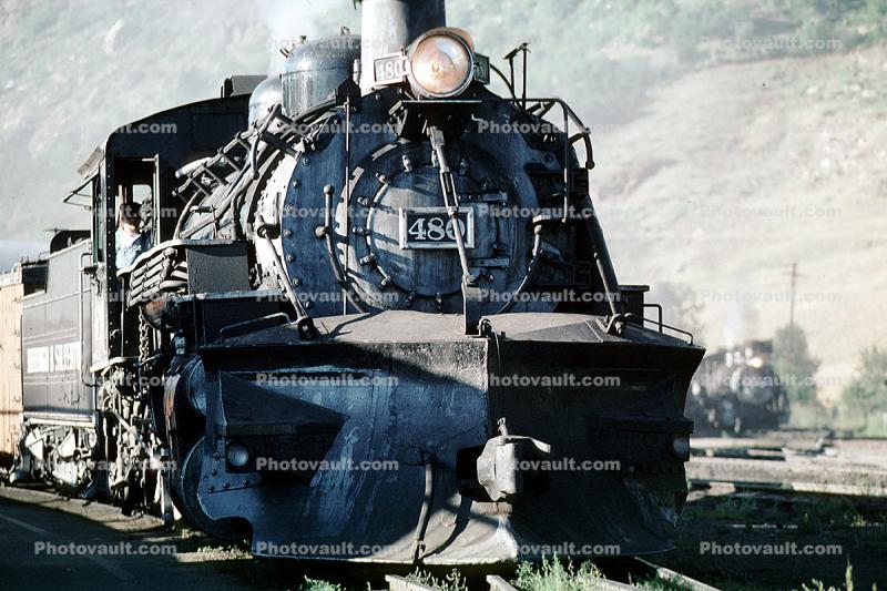 DRGW 480, BLW 2-8-2, K-36 Steam locomotive, Denver & Rio Grande Western, Silverton