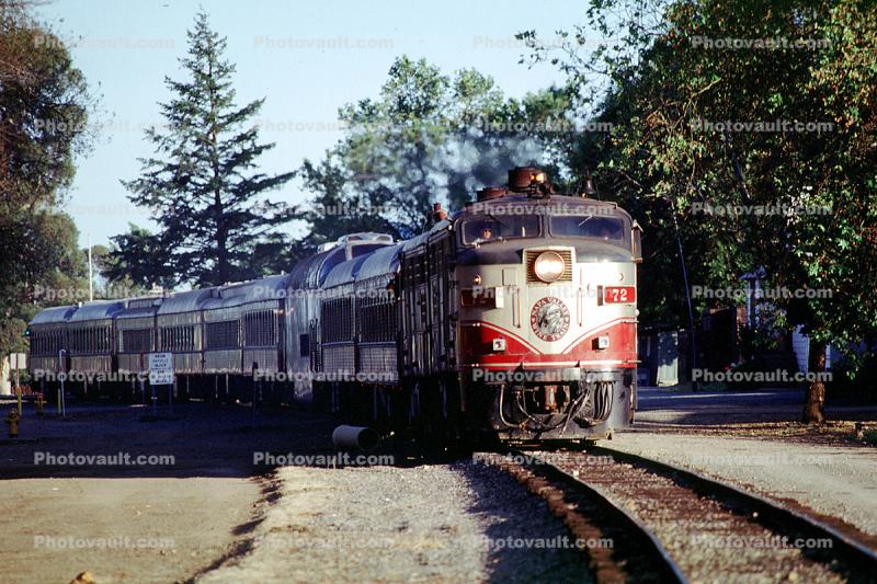 NVR 72, MLW ALCO FPA4, Wine Train, Diesel Electric Locomotive, Napa Valley Railroad, trainset