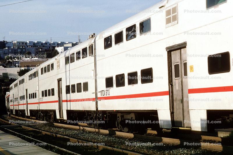 Caltrain, Passenger Railcar, Bayshore Caltrain Station, San Francisco