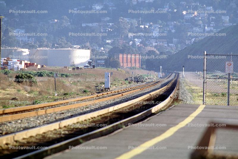 Bayshore Caltrain Station, San Francisco, Oil Storage Tanks