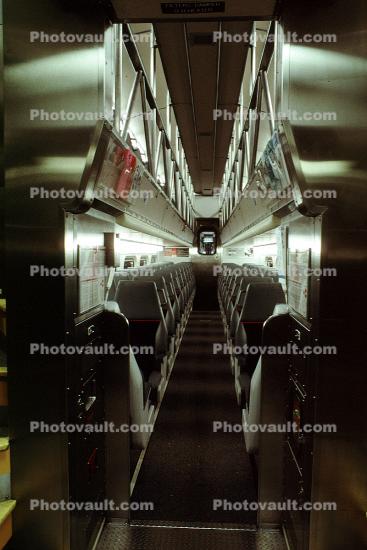 Inside Caltrain Passenger Railcar