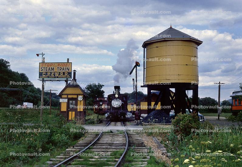 CPW 3, C.P. & WR.R., Water Tank Tower, Carroll Park & Western, C.P.&WR.R., 3 miles east of Bloomsburg, PA 