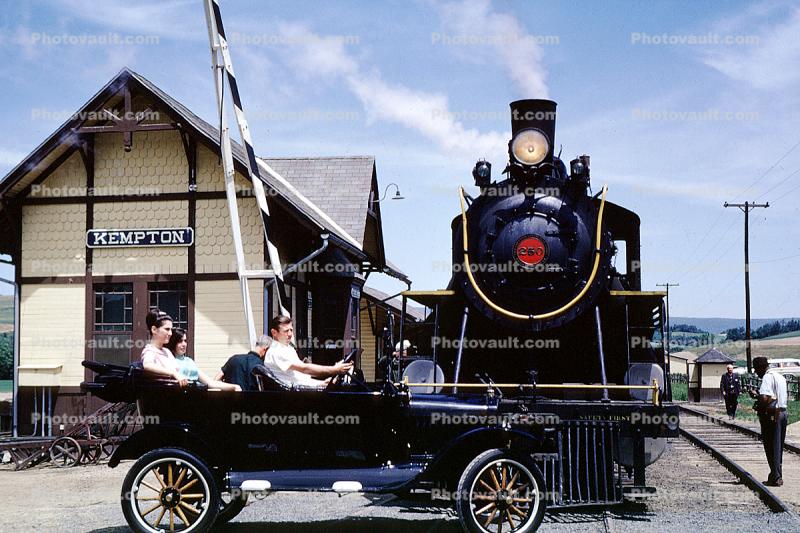 Baldwin 2-6-2 steam locomotive, Kempton Train Station, Depot, Wanamaker, Kempton & Southern, Berks County, Pennsylvania