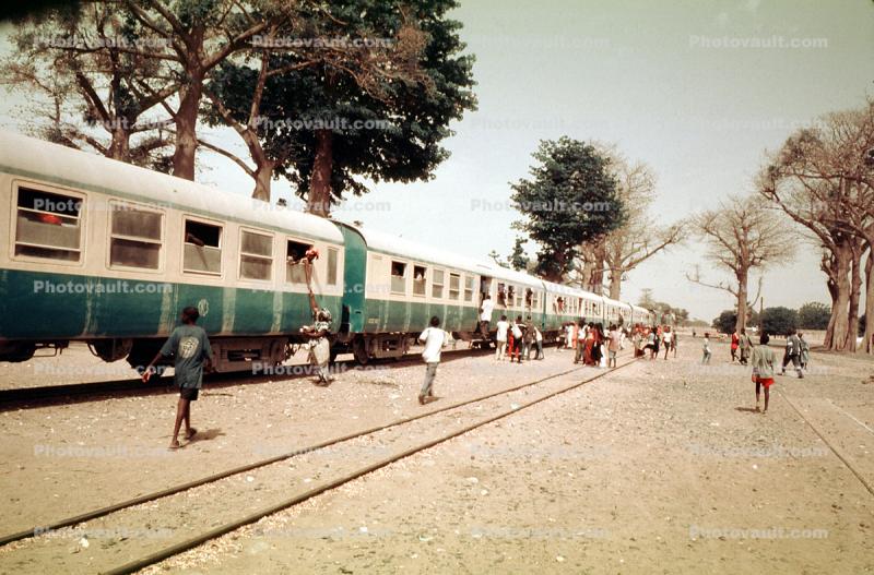 Passenger Railcar, People, Crowds, Dakar, Senegal