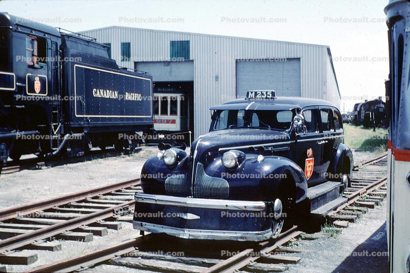 Railbus, Unique Railcar, M235, Track inspection car, Canadian Pacific Railroad, Automobile on Rail