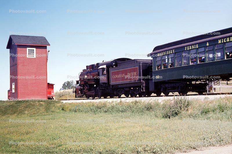 CP 6269, Canadian Pacific U3e, 0-6-0, Morrisey Fersie, passenger railcar