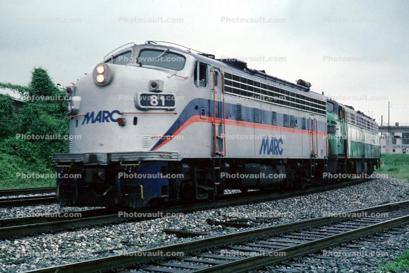 MARC 81, Rebuilt EMD F9PHA, Maryland Transit Administration, F-Unit