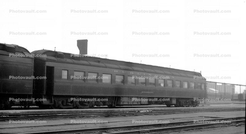 Passenger Railcar named Mississippi, Burlington, 1930's