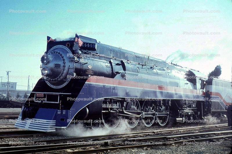 X4449, GS-4 class Steam Locomotive, 4-8-4, December 1975