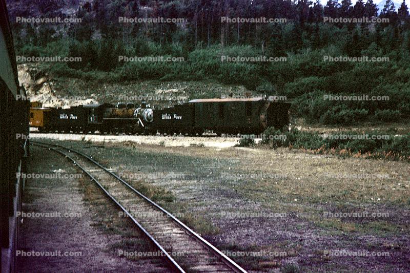 73, near Skagway, Alaska Railroad, W P & Y R, White Pass & Yukon Route, 1960s