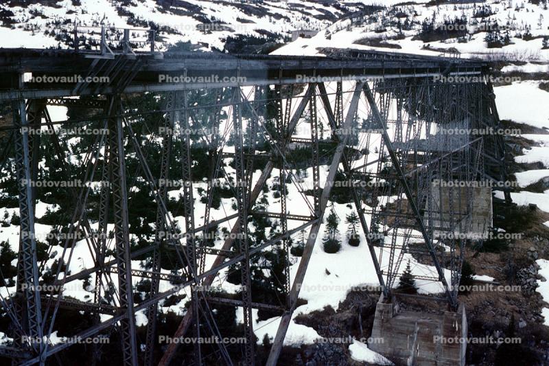 W P & Y R, 1901 Steel Bridge near White Pass