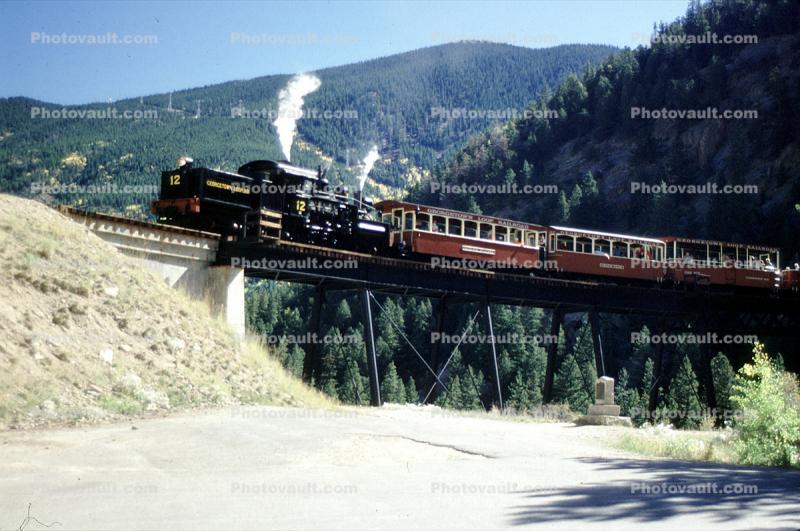 Bridge, Passenger Railcar, GLR 12, Georgetown Loop Railroad, Colorado, Passenger Railcars