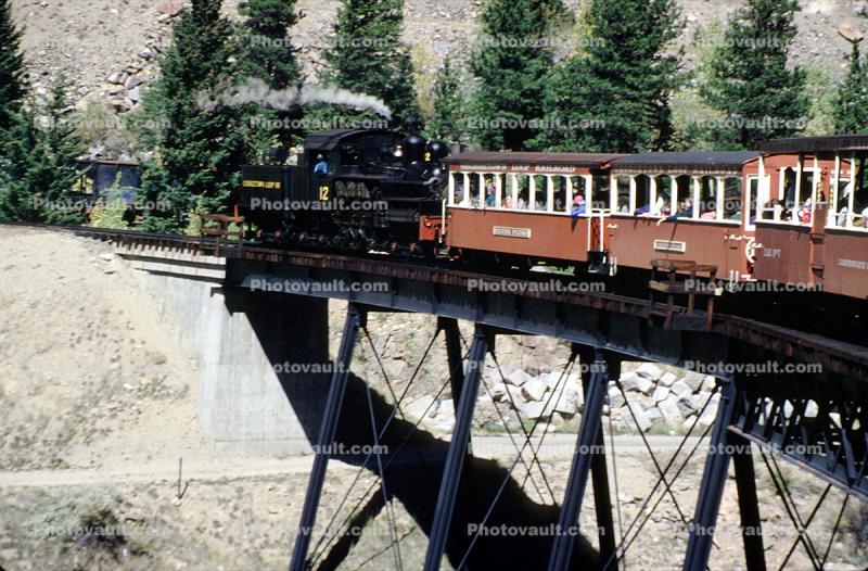 Bridge, Passenger Railcar, GLR 12, Georgetown Loop Railroad, Colorado, Passenger Railcars